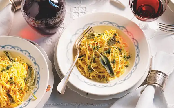 Tajarin with butter and sage