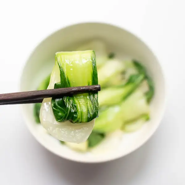 Bok Choy blanqueado fácil