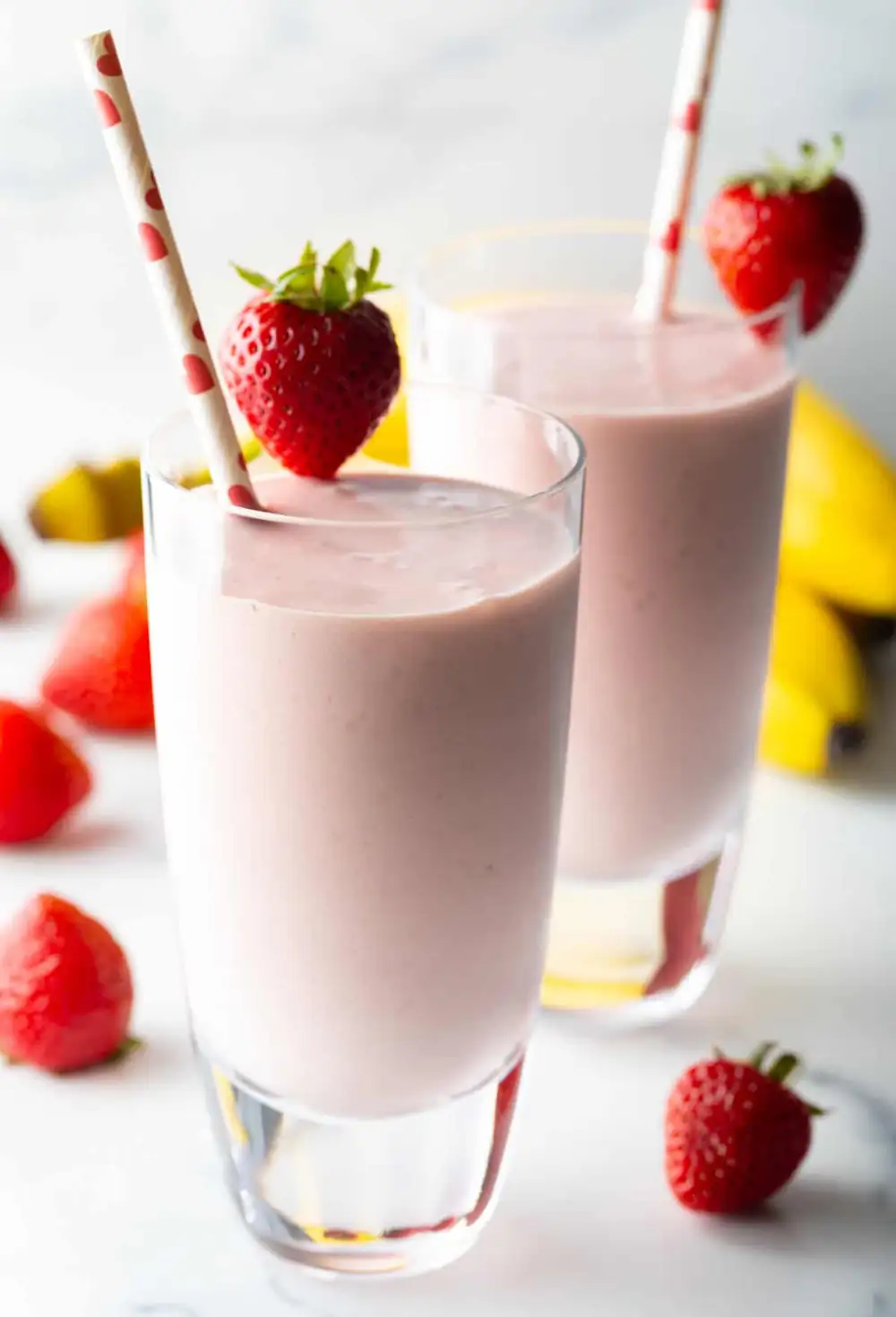 La mejor receta de batido de fresa y plátano