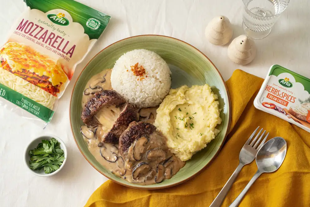 Cheesy Salisbury Steak Recipe
