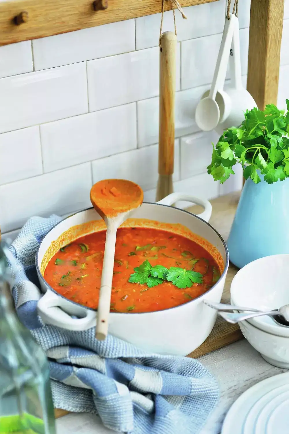 South American lentil soup