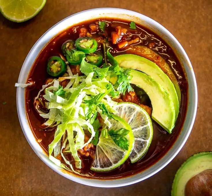 Vegetarian Red Pozole