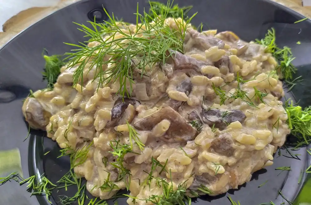 Risotto with mushrooms