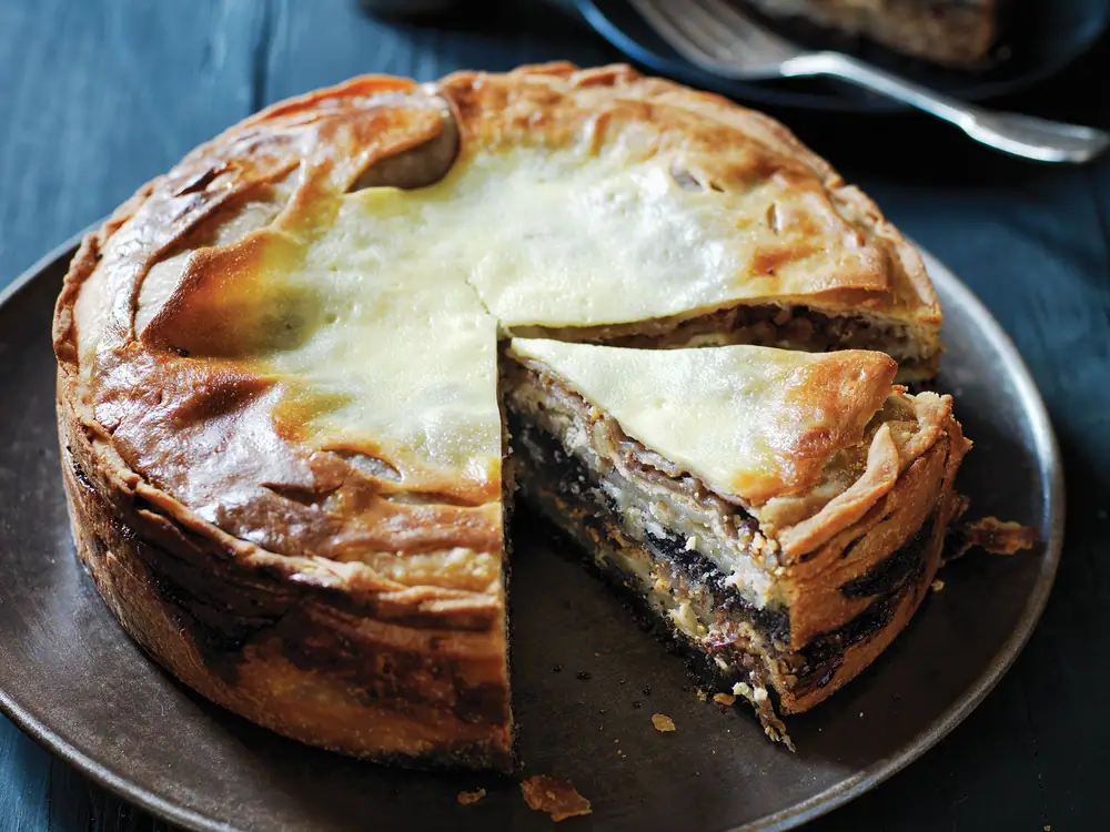 Pastel de strudel en capas (Prekmurska gibanica)