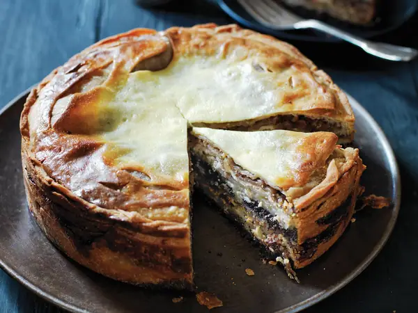 Pastel de strudel en capas (Prekmurska gibanica)
