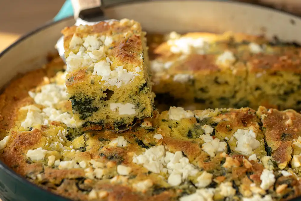 Spanakopita Cornbread