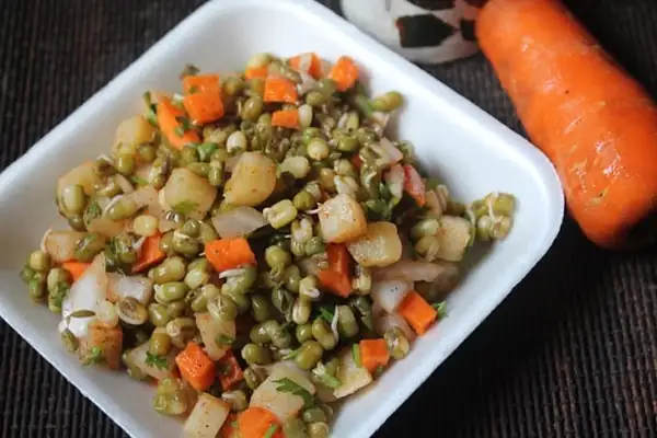Moong Sprouts Chaat Recipe
