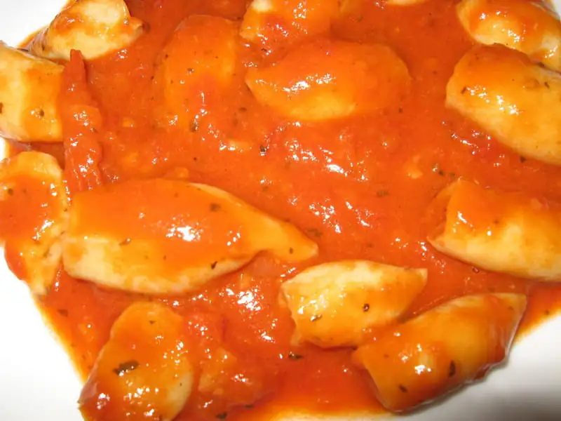 Squid in sauce