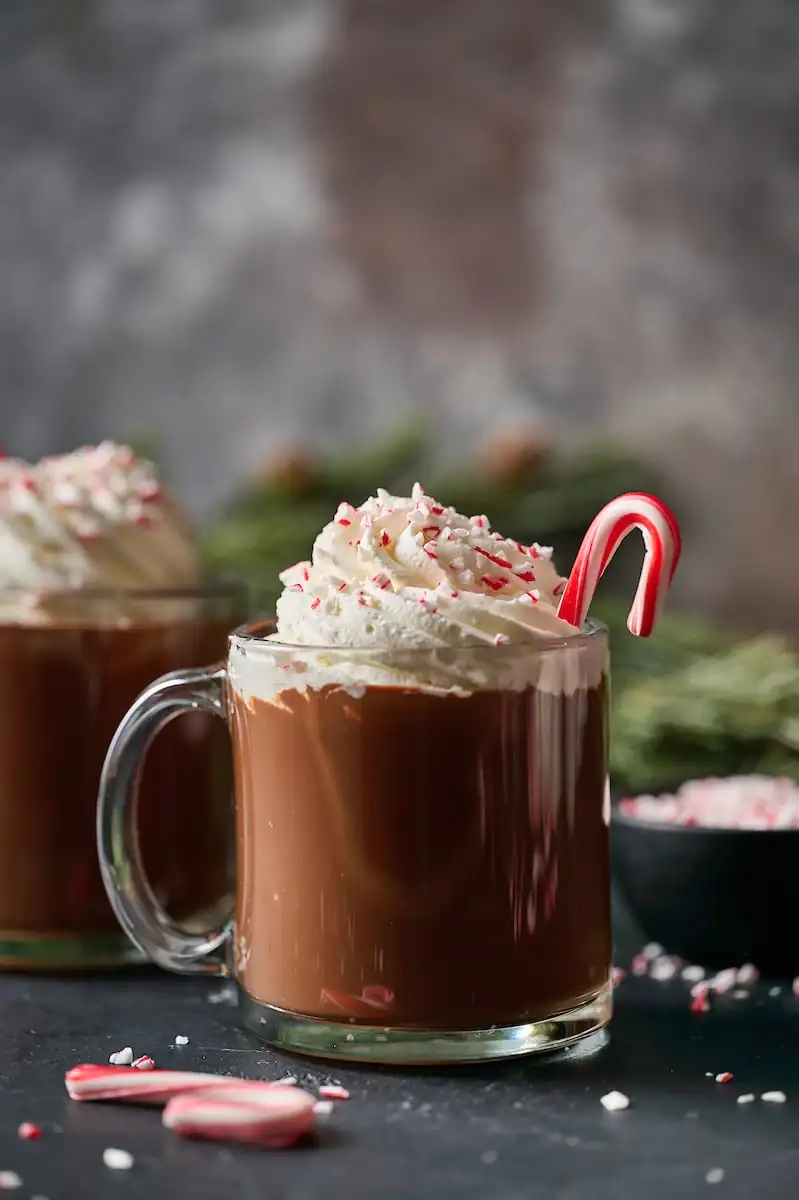 Boozy Peppermint Hot Chocolate
