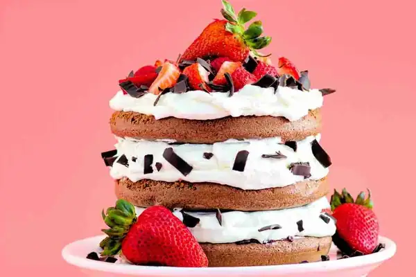 Easy Black Forest Cake with Strawberries