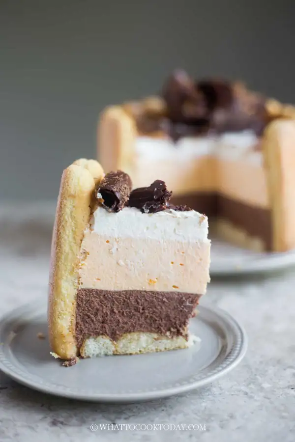 No-Bake Chocolate Orange Charlotte Cake