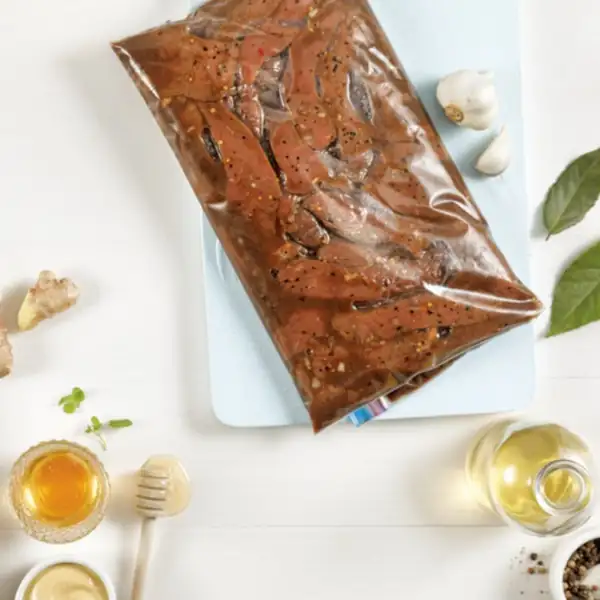 Marinade with balsamic vinegar and steak spices