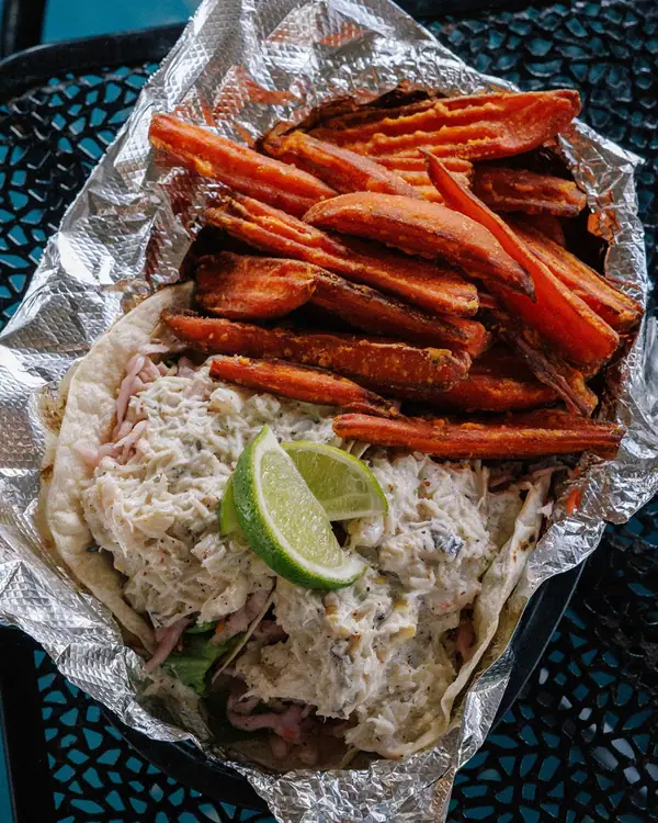 Stone Crab Tacos With Cabbage Slaw Recipe