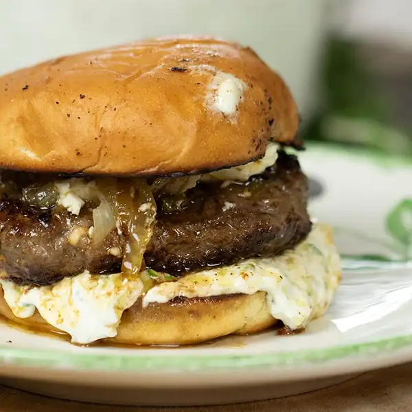 Greek Lamb Burgers with Feta and Tzatziki