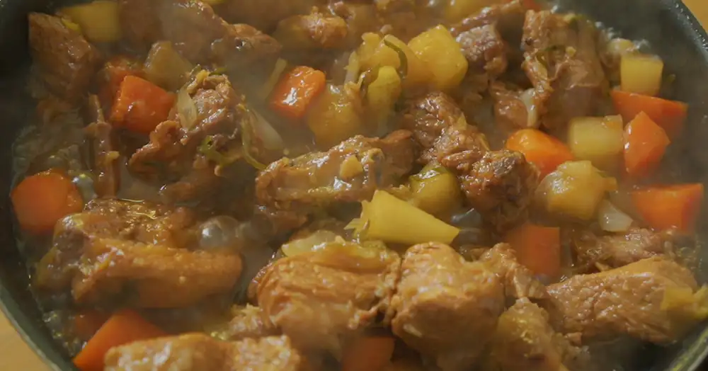 Simple braised pork ribs