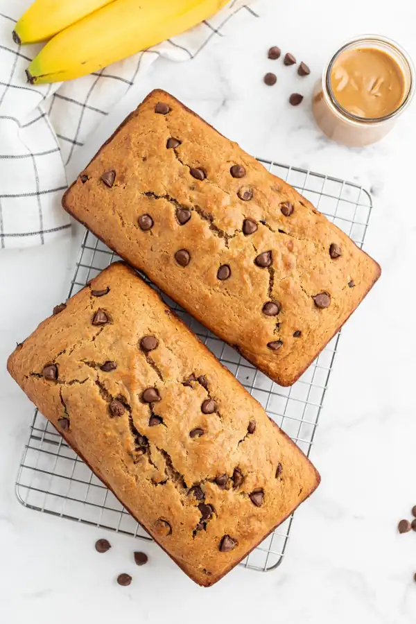 Peanut Butter Chocolate Chip Banana Bread