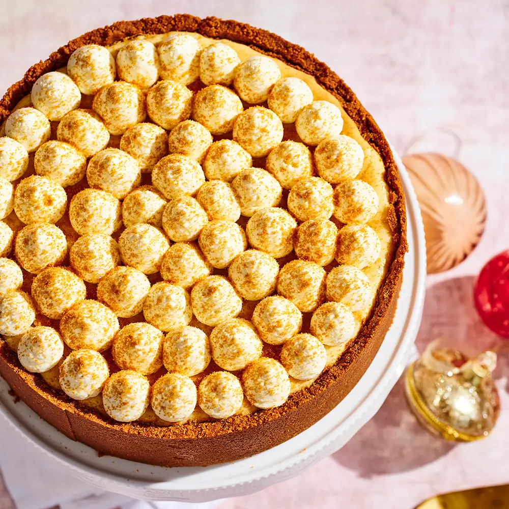 The Architecture of a Double Biscoff and White Chocolate Cheesecake