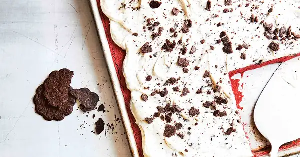 Red Velvet Cake with Vanilla Cream Cheese Frosting