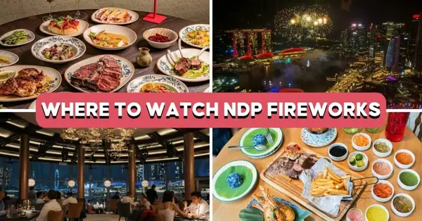Los 16 mejores restaurantes de Singapur para ver los fuegos artificiales del Día Nacional mientras disfrutas de una comida