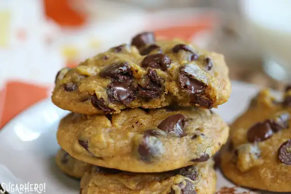 Galletas de calabaza con chispas de chocolate