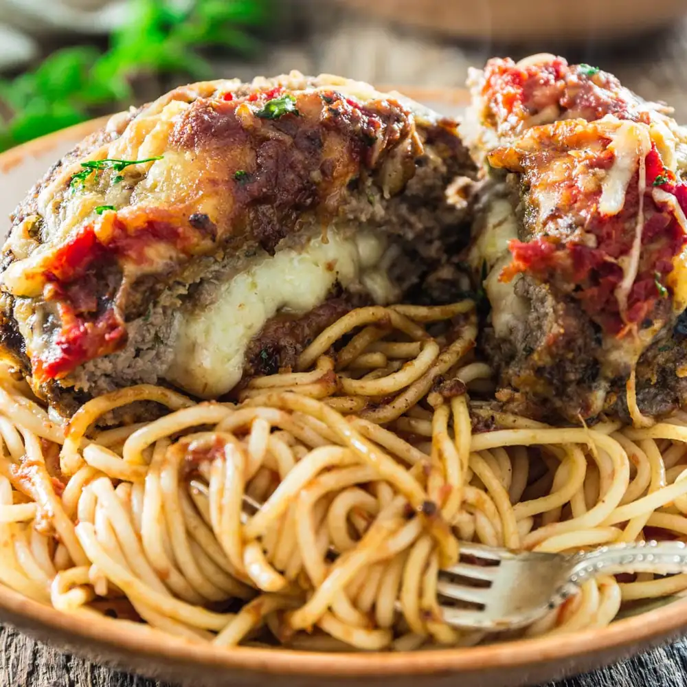Cheese Stuffed Polpettone