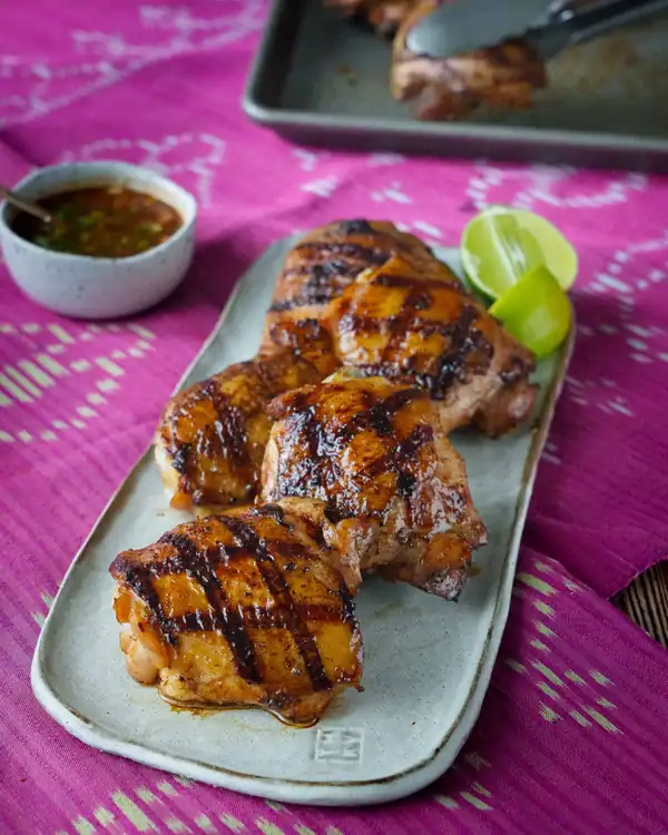 Authentic Thai BBQ Chicken "Gai Yang" Recipe & Video
