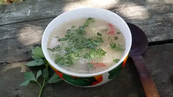 Clear fish soup