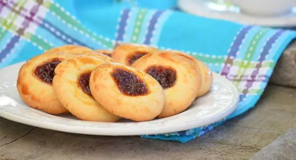 Apricot Jam Thumbprint Cookies