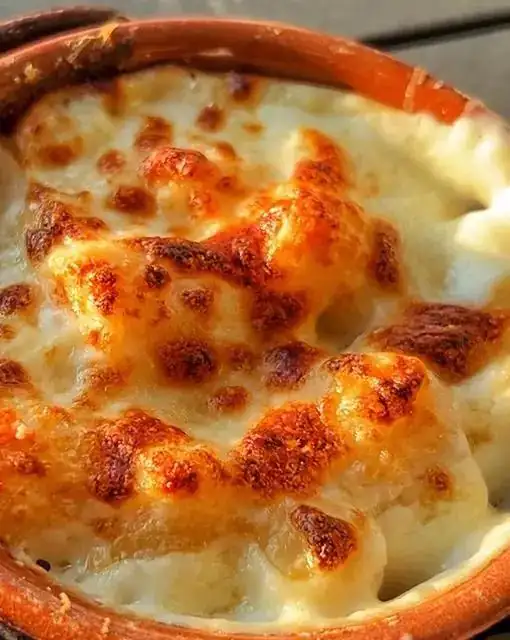 Ñoquis de patata al horno con cuatro quesos gratinados 😋