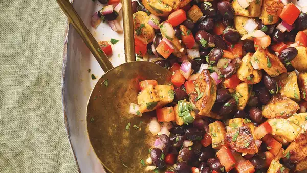 Plantain and Black Bean Salad