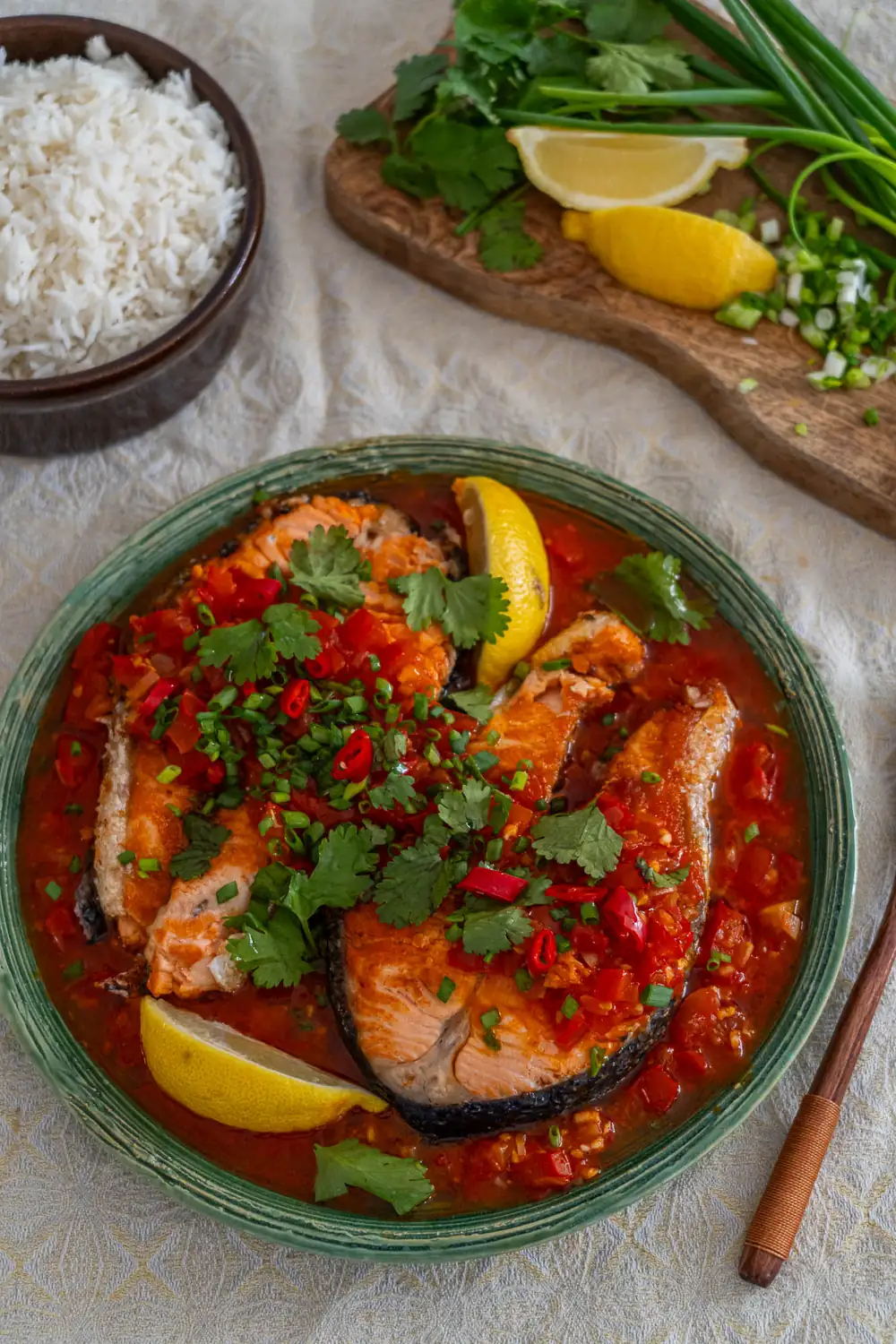 Fried Fish in Tomato Sauce - Vietnamesisk fisk i tomatsås
