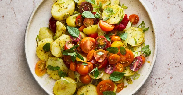 Tomato-Potato Salad Recipe • 5★ • 40 min