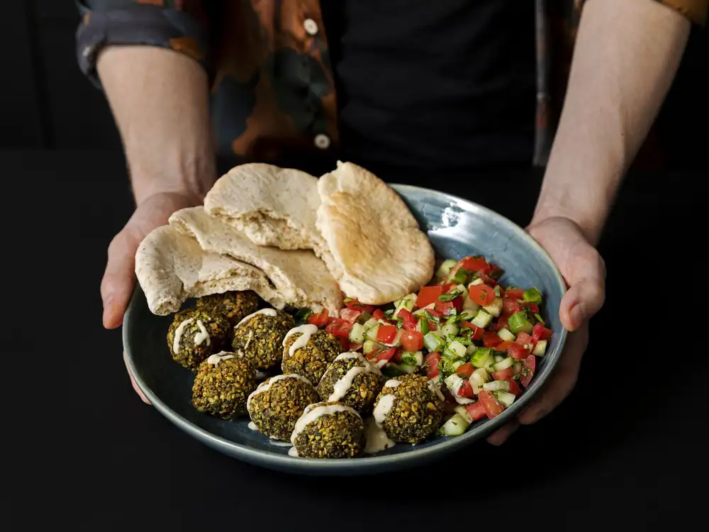 Steven makes falafel in the oven