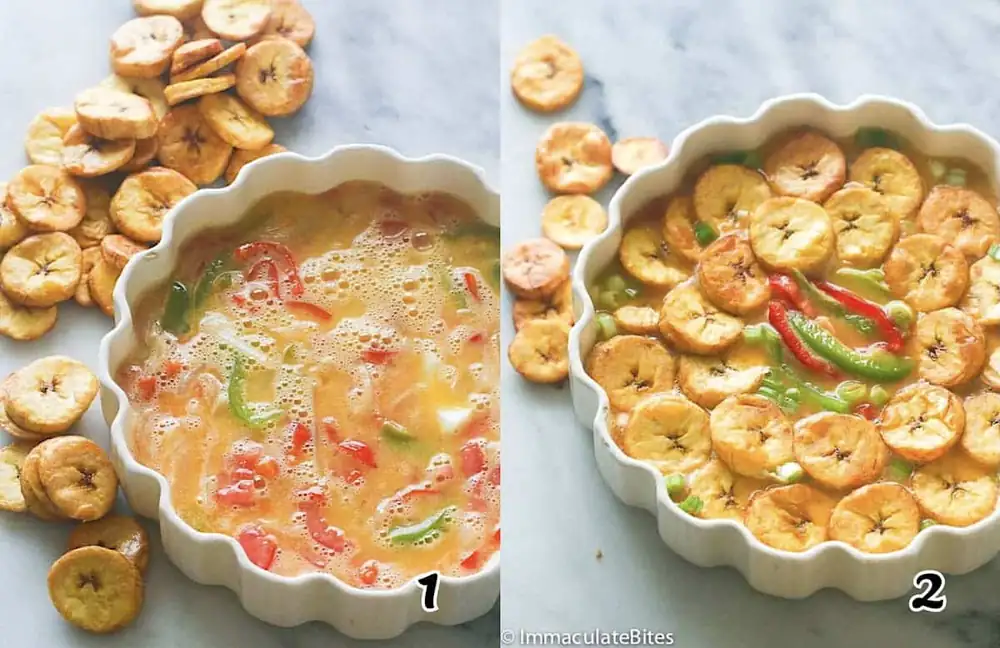 Baked Plantain Frittata (Baked Plantain and Eggs)