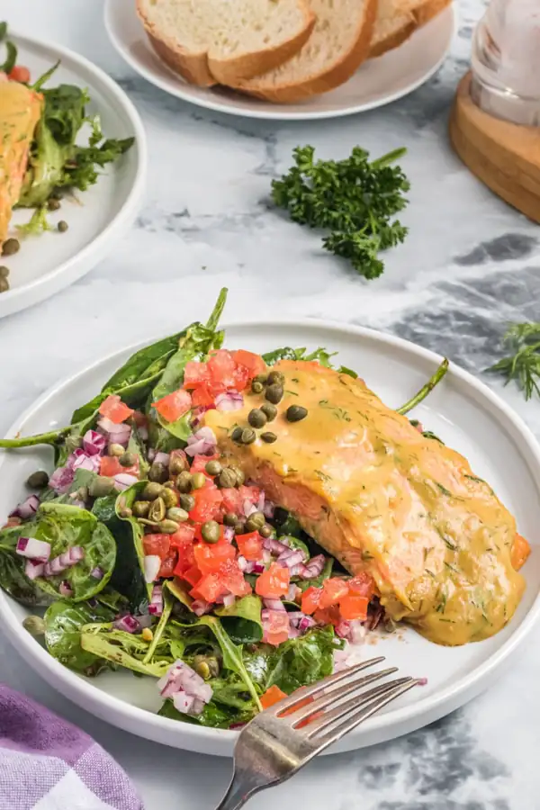Mustard Dill Salmon Salad