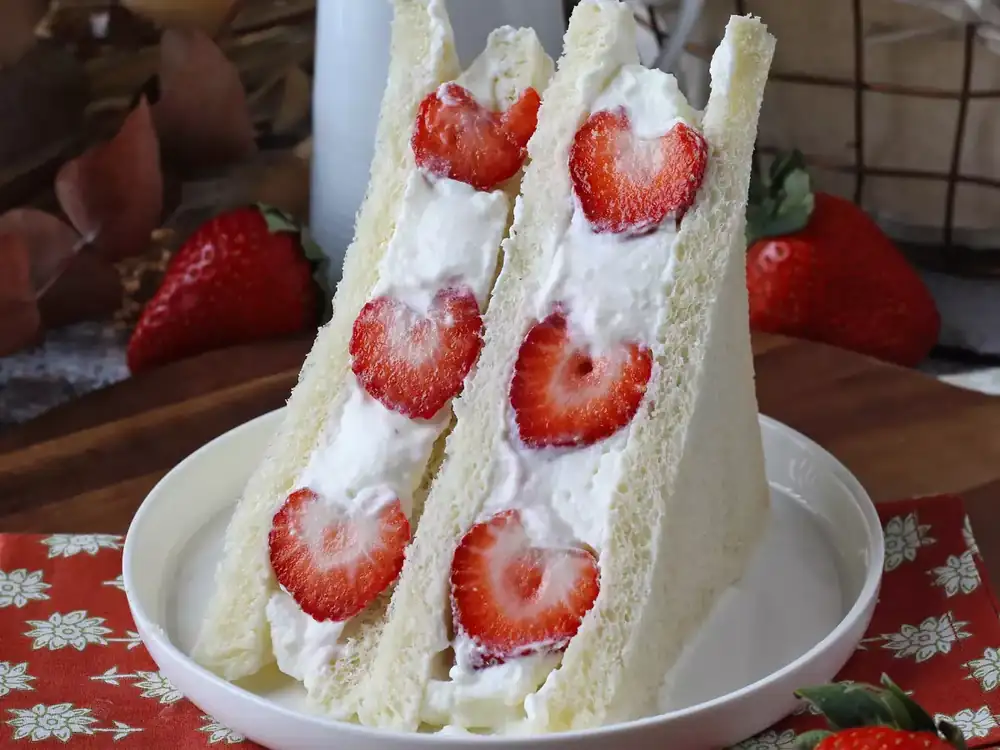 Ichigo sando, the Japanese strawberry sandwich