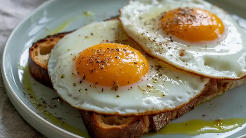 Your fried eggs will be even more delicious if you add this simple cheese to the bottom of your pan