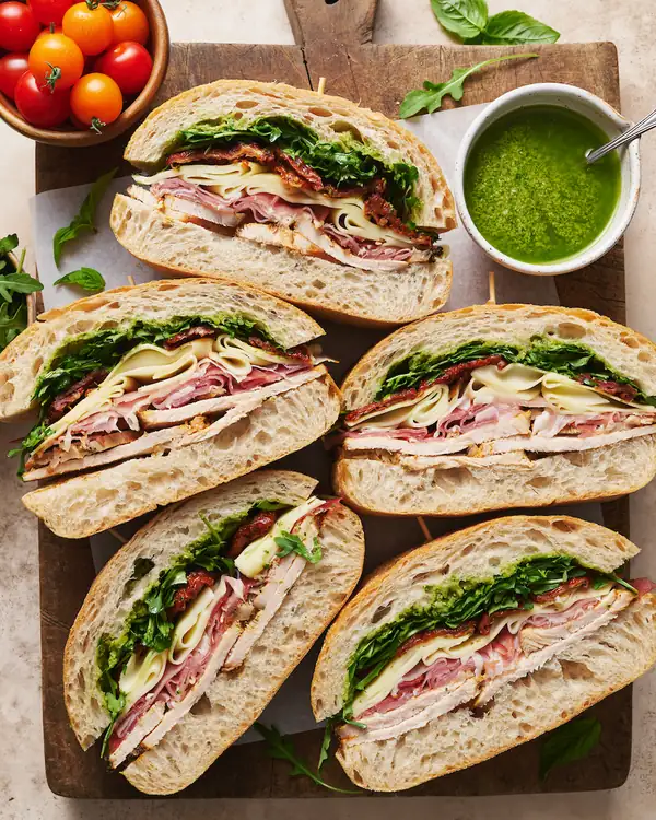 Italian Turkey Club Sandwiches