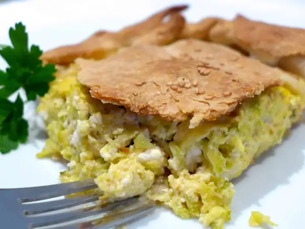 Spiral-shaped Greek Cheese pie recipe (Kichi Kozanis)