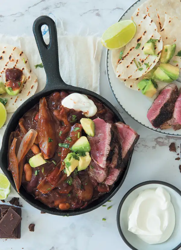 Mexican chocolate chilli rump
