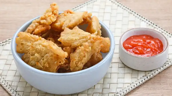 Las mejores setas para bocaditos de pollo a base de plantas