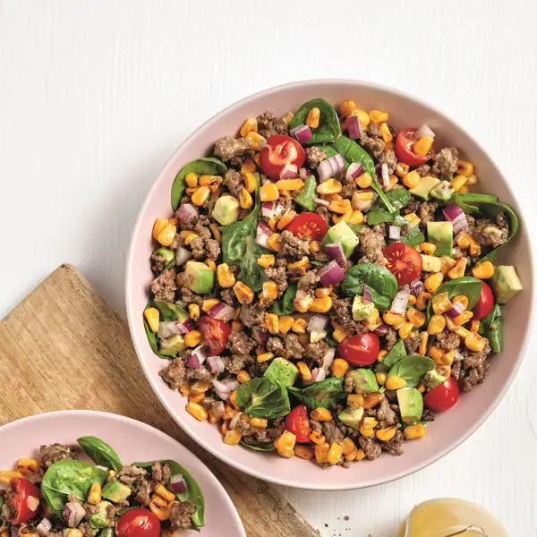 Beef and corn salad
