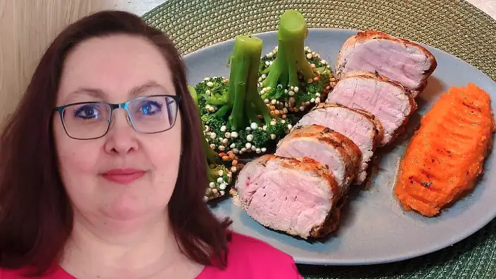 Butcher's advice: Don't cook pork tenderloin according to time. Monitor the temperature inside the meat and don't cut it immediately after cooking
