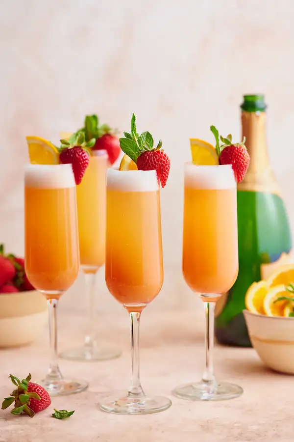 Sunrise Strawberry Mimosa Recipe