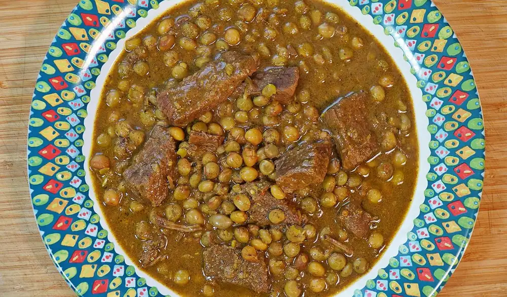 Curry Beef with Pigeon Peas