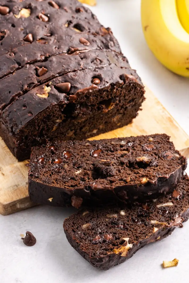 Healthier Chocolate Banana Bread