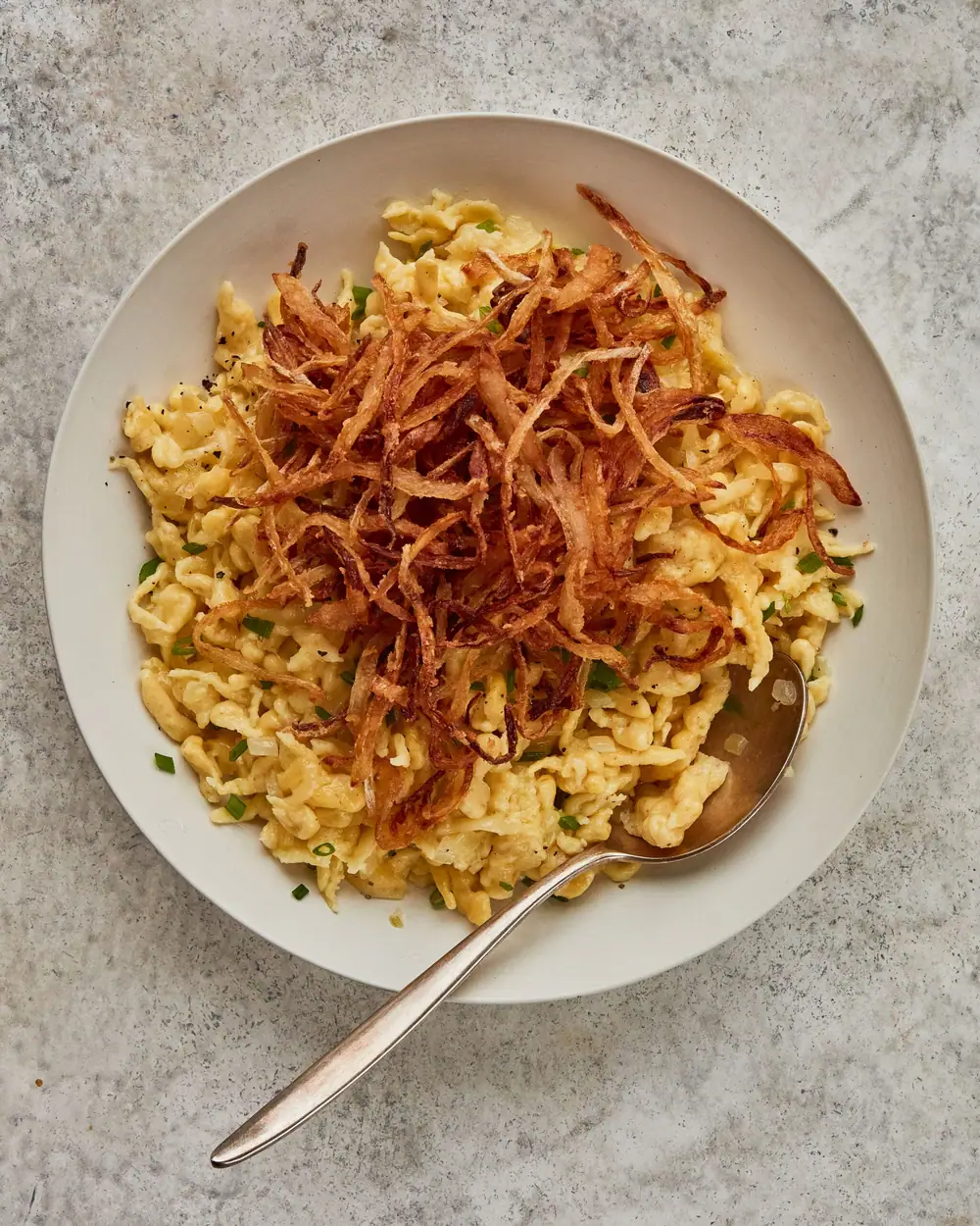 Receta de Käsespätzle (spaetzle de queso)