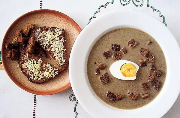 Sopa de leche eslovaca