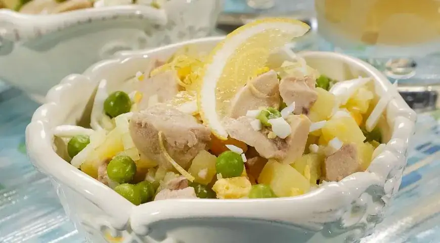 Cod liver salad