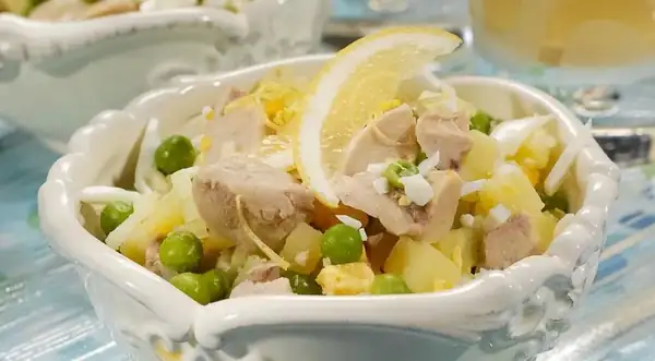 Cod liver salad